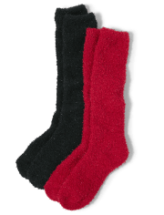 Tween Girls Shimmer Cozy Socks 2-Pack
