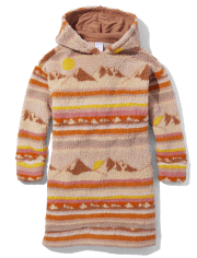 Tween Girls Scenic Sherpa Hoodie Nightgown