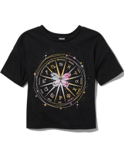 Tween Girls Zodiac Wheel Pajama Top