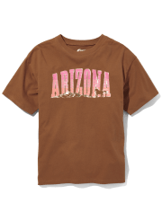 Camiseta con gráfico extragrande para niñas Tween