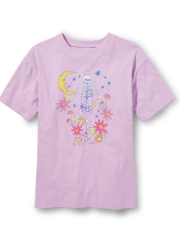 Tween Girls Halloween Oversized Graphic Tee