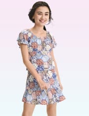 Tween Girls Patchwork 2-Piece Outfit Set