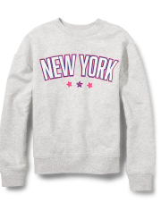 Tween Girls NY Fleece Oversized Sweatshirt