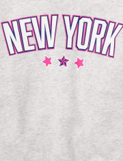 Tween Girls NY Fleece Oversized Sweatshirt