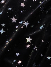 Girls Star Velvet Skater Dress