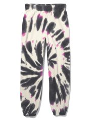 Tween Girls Tie Dye Fleece Jogger Pants