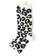 Tween Girls Leopard Cozy Socks