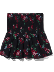 Tween Girls Floral Smocked Skirt