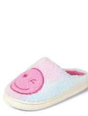 Tween Girls Rainbow Smile Slipper