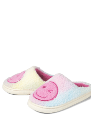 Tween Girls Rainbow Smile Slipper