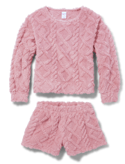 Tween Girls Cable Knit Pajamas