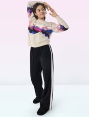 Pantalones anchos de polar para niñas Tween