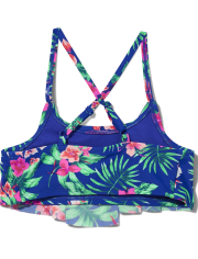 Tween Girls Tropical Flower Bikini Swimsuit