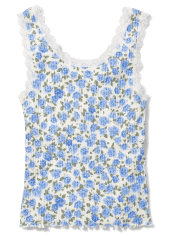 Tween Girls Floral Lace Tank Top