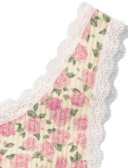 Tween Girls Floral Lace Tank Top