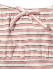 Tween Girls Stripe Ribbed Top