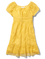 Tween Girls Lace Tiered Dress