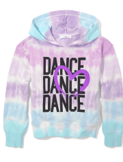 Tween Girls Tie Dye Graphic Hoodie