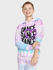 Tween Girls Tie Dye Graphic Hoodie