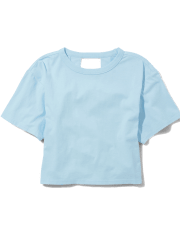 Tween Girls Cutout Boxy Tee