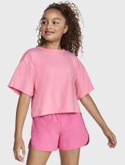Tween Girls Cutout Boxy Tee