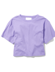Tween Girls Cutout Boxy Tee