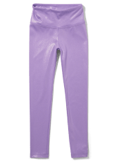 DryMove™ High Shine Sports Leggings - Light purple - Kids