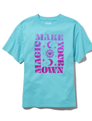 Camiseta con estampado mágico de gran tamaño para niñas Tween