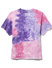 Tween Girls Tie Dye Oversized Graphic Tee