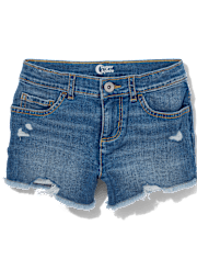 Tween Girls Denim Shortie Shorts - Slim