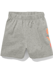 Pantalones cortos de rizo francés con rayas laterales para niñas Tween