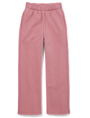 Tween Girls Ribbed Panel Fleece Jogger Pants