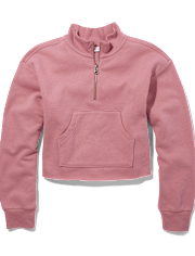Tween Girls Fleece Half Zip Sweatshirt
