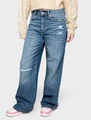 Tween Girls Slouchy Wide Leg Jeans