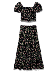 Tween Girls Floral 2-Piece Outfit Set