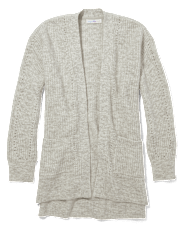 Tween Girls Shaker Stitch Open Cardigan