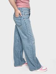 Tween Girls Low Rise Wide Leg Jeans