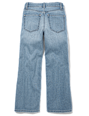 Tween Girls Low Rise Wide Leg Jeans