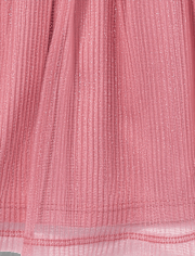 Tween Girls Mesh Pleated Skirt