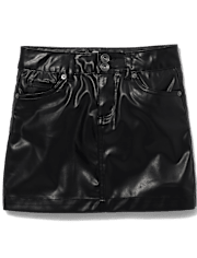 Tween Girls Faux Leather Skirt