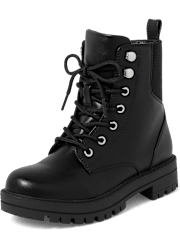 Tween Girls Combat Boots