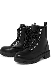 Tween Girls Combat Boots