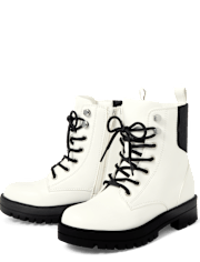 Tween Girls Combat Boots