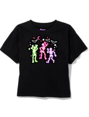 Tween Niña Cropped Oversize Camisetas estampadas