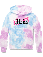 Tween Girls Tie Dye Cropped Graphic Hoodie