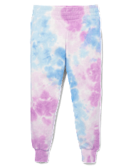 Tween Girls Tie Dye Fleece Jogger Pants