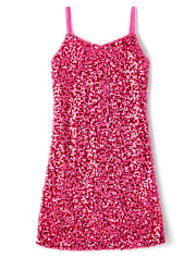 Tween Girls Sequin Slip Dress