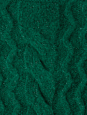 Tween Girls Shimmer Cable Knit Sweater