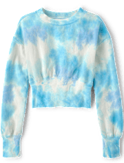Tween Girls Fleece Cropped Sweatshirt