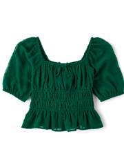 Tween Girls Smocked Top